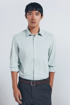 Springfield Camisa algodón fil a fil^Hombre Camisas