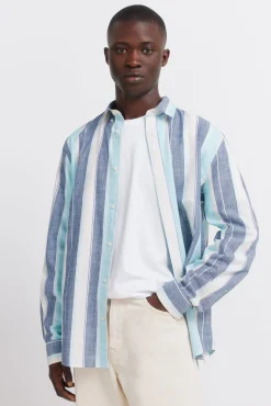 Springfield Camisa algodón rayas^Hombre Camisas