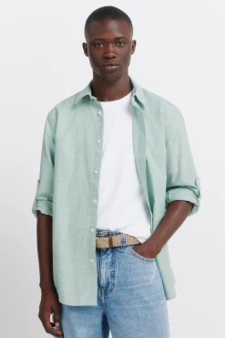 Springfield Camisa algodón slub^Hombre Camisas