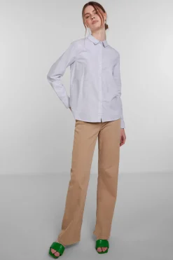 Pieces Camisa b&aacute;sica de algod&oacute;n^Mujer Camisas Y Blusas