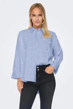 Only Camisa bajo asim&eacute;trico manga larga^Mujer Camisas Y Blusas