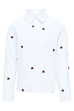 Only Girls Camisa bordado coraz&oacute;n ni&ntilde;a^Niños Camisas Y Blusas