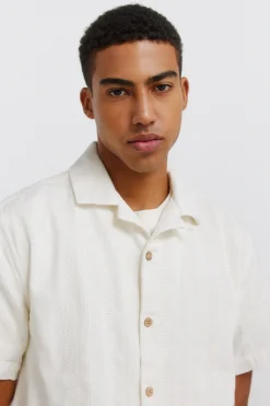 Springfield Camisa bowling manga corta jacquard^Hombre Camisas