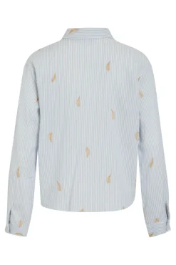 Vila Camisa con bordados de algod&oacute;n y viscosa^Mujer Camisas Y Blusas