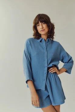 Vila Camisa con manga 3/4^Mujer Camisas Y Blusas