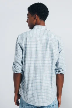 Springfield Camisa cuadros algod&oacute;n slub^Hombre Camisas