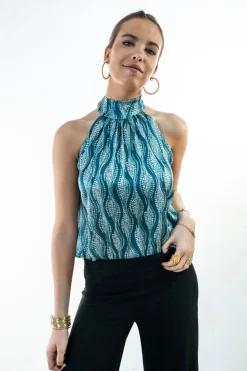 Cul Sac Camisa cuello halter^Mujer Camisas Y Blusas