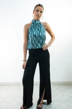 Cul Sac Camisa cuello halter^Mujer Camisas Y Blusas