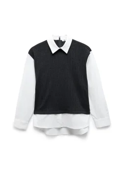 Koton Camisa de cuello cl&aacute;sico^Mujer Camisas Y Blusas