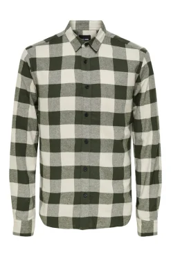 Only & Sons Camisa de hombre de manga larga y cuadros^Hombre Camisas