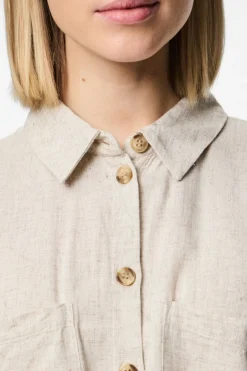 Pieces Camisa de lino^Mujer Camisas Y Blusas|Lino