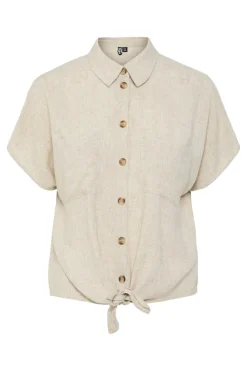 Pieces Camisa de lino^Mujer Camisas Y Blusas|Lino