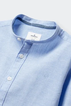 Springfield Kids Camisa de lino a rayas mao ni&ntilde;o^Niños Camisas