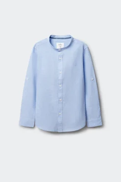 Springfield Kids Camisa de lino a rayas mao ni&ntilde;o^Niños Camisas