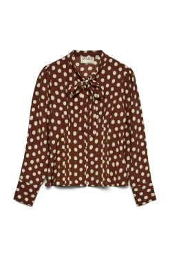 Vero Moda Camisa de lunares y detalle de lazada^Mujer Camisas Y Blusas