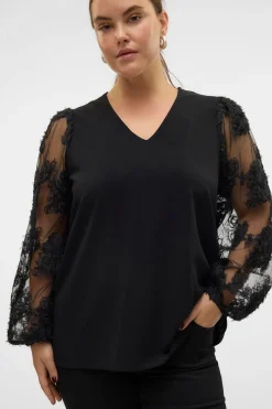 Vero Moda Curve Camisa de manga larga talla grande^Mujer Camisas Y Blusas