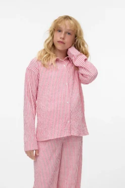Vero Moda Girl Camisa de manga larga y cuello de solapa^Niños Camisas Y Blusas
