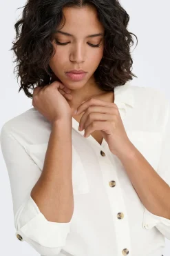 Only Camisa de rayas bolsillos frontales^Mujer Camisas Y Blusas