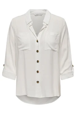 Only Camisa de rayas bolsillos frontales^Mujer Camisas Y Blusas