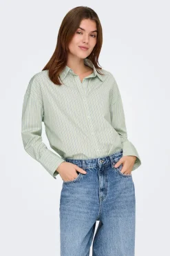 Only Camisa de rayas manga larga^Mujer Camisas Y Blusas