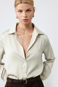 Koton Camisa de sat&eacute;n^Mujer Camisas Y Blusas