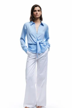 Koton Camisa de sat&eacute;n^Mujer Camisas Y Blusas