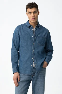 Tiffosi Camisa Denim Regular Fit^Hombre Camisas