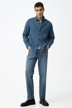 Tiffosi Camisa Denim Regular Fit^Hombre Camisas