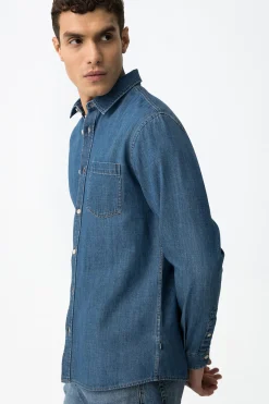 Tiffosi Camisa Denim Regular Fit^Hombre Camisas