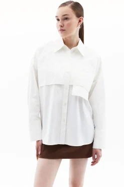 Oxxo Camisa detalle bolsillo^Mujer Camisas Y Blusas