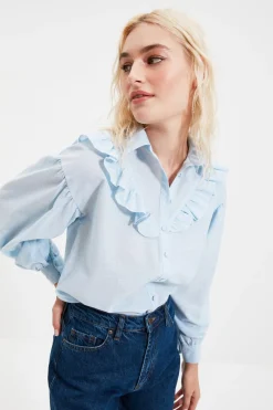 Trendyol Camisa detalle volantes^Mujer Camisas Y Blusas