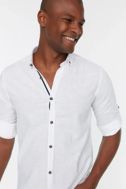 Trendyol Camisa efecto lino^Hombre Camisas|Lino