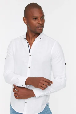 Trendyol Camisa efecto lino^Hombre Camisas|Lino