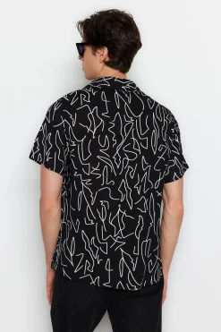 Trendyol Camisa estampada manga corta^Hombre Camisas