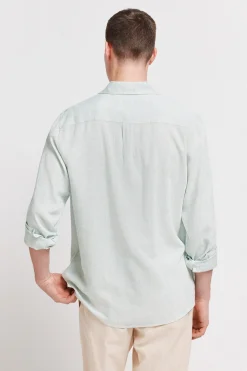 Springfield Camisa fil a fil lino viscosa^Hombre Camisas|Lino