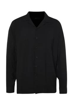 Trendyol Camisa flu&iacute;da manga larga^Hombre Camisas