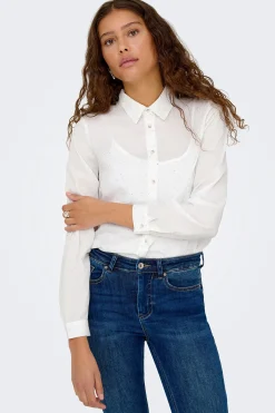 Only Camisa glitter manga larga^Mujer Camisas Y Blusas