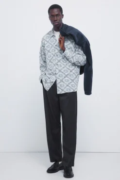 Springfield Camisa jacquard &eacute;tnico^Hombre Camisas