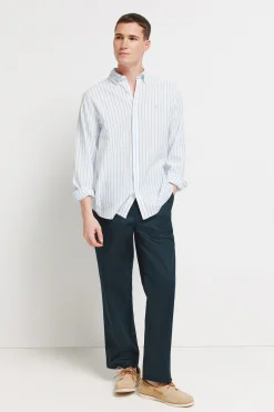 Springfield Camisa lino rayas^Hombre Camisas|Lino