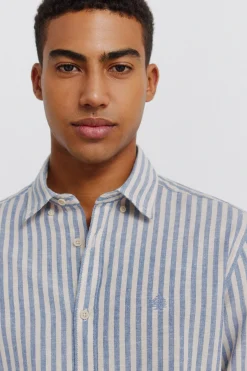 Springfield Camisa lino rayas^Hombre Camisas|Lino