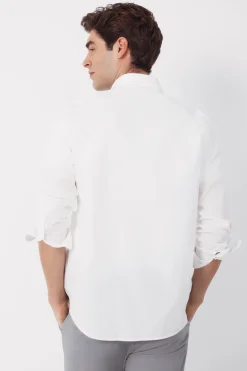 Cortefiel Camisa lisa popel&iacute;n^Hombre Camisas