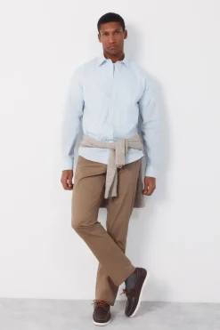 Cortefiel Camisa lisa popelín^Hombre Camisas