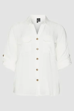 Vero Moda Curve Camisa manga 3/4 talla grande^Mujer Camisas Y Blusas