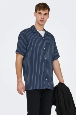 Only & Sons Camisa manga corta a rayas^Hombre Camisas