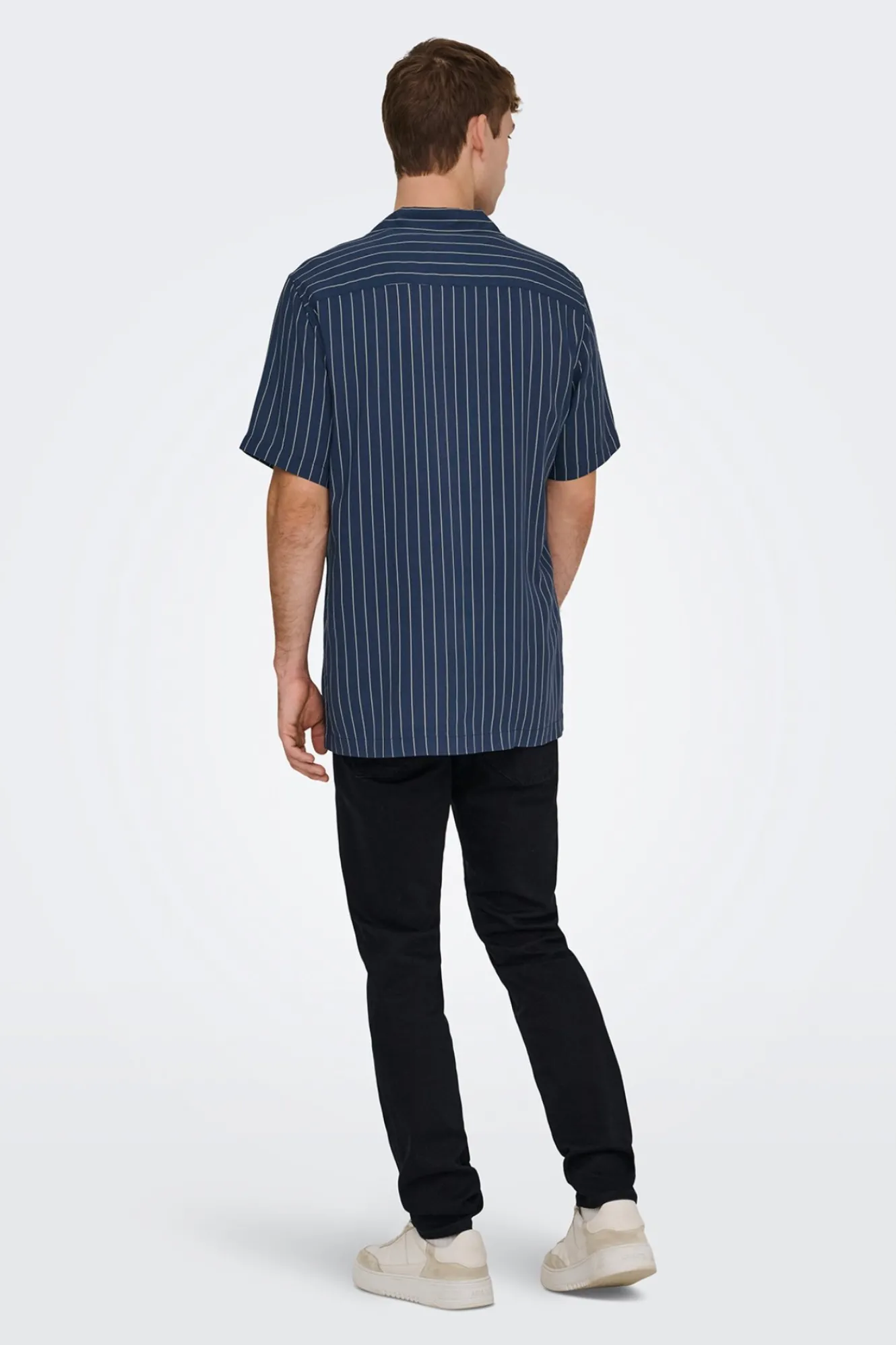 Only & Sons Camisa manga corta a rayas^Hombre Camisas