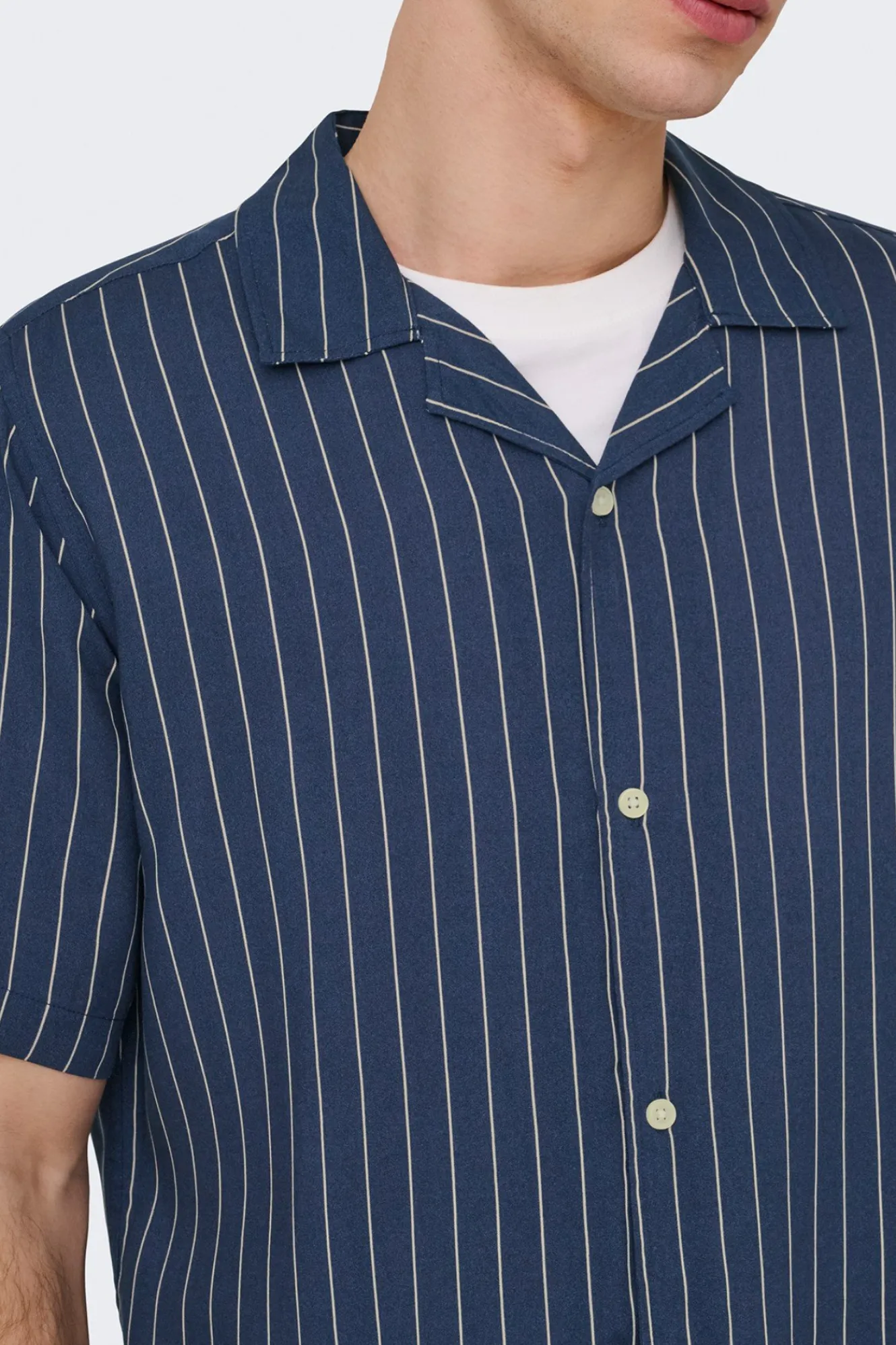 Only & Sons Camisa manga corta a rayas^Hombre Camisas