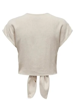 Only Camisa manga corta de lino^Mujer Camisas Y Blusas|Lino