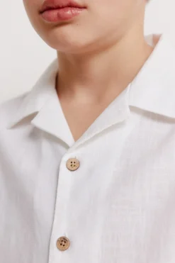 Springfield Kids Camisa manga corta estilo lino ni&ntilde;o^Niños Camisas