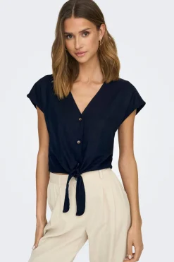 JDY Camisa manga corta nudo^Mujer Camisas Y Blusas|Lino