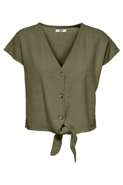 JDY Camisa manga corta nudo^Mujer Camisas Y Blusas|Lino